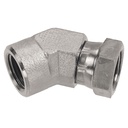 0648-24-24 1-1/2" FEMALE PIPE (NPTF) X FEMALE PIPE SWIVEL (NPSM) 45° ELBOW
