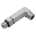 93911L-10-10 7/8-14 MALE O-RING BOSS TO 1-14 MALE O-RING FACE SEAL 90° LONG ELBOW