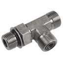 93T19-08-08 13/16-16 MALE O-RING FACE SEAL X 3/4-16 MALE O-RING BOSS RUN TEE