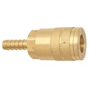 C2-42B 1/4" AUTOMOTIVE COUPLER WITH 1/4" HOSE BARB