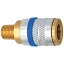 C25-02 3/8" INDUSTRIAL COUPLER WITH 1/4" MALE PIPE (NPT) THREAD
