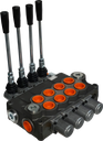 04P120/4x(A1KZ1)-S|4 Spool P120 valve with levers