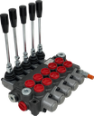 05Z50/5x(A1KZ1)-S|5 Spool Z50 valve with levers